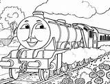 Thomas Coloring Tank Engine Pages Print Color Kids Cartoon sketch template