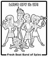 Coloring Fresh Pages Band Beat Spies Group Nickelodeon Coloringpagesfortoddlers Choose Board sketch template