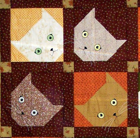 cat quilt ideas  pinterest cat quilt patterns easy