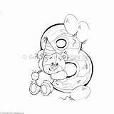 Teddy Bear Number Coloring Pages Choose Board sketch template