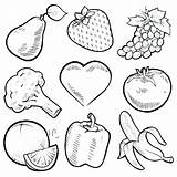 Coloring Vegetables Pages Fruits Printable Fruit Color Getdrawings Getcolorings Print Colorings sketch template