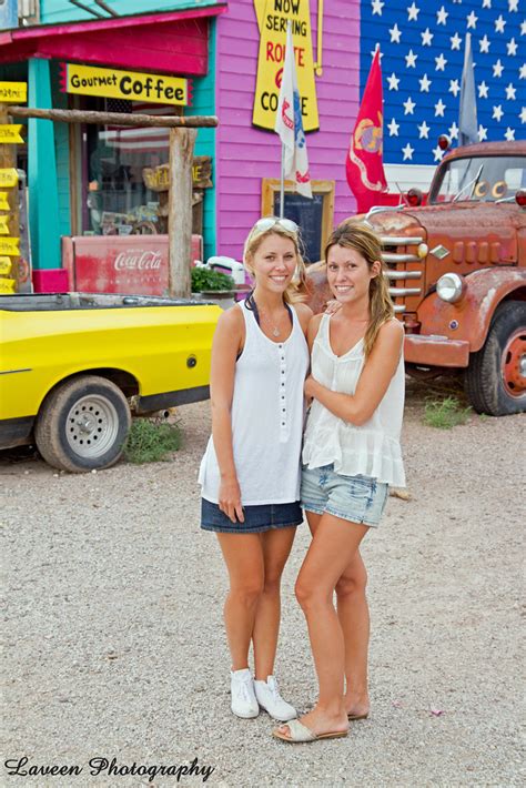 Two Swedish Girls On Vacation In Seligman Arizona