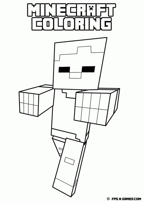 minecraft coloring pages  coloring home