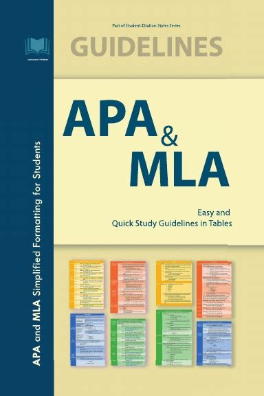 mla easy  quick study guidelines  tables