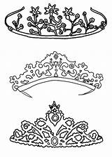 Coloring Pages Crown Princess Tiara Printable Type Royal Queen King Sketch Drawing Print Color Getdrawings Pretty Template Sheet Jewels Queens sketch template