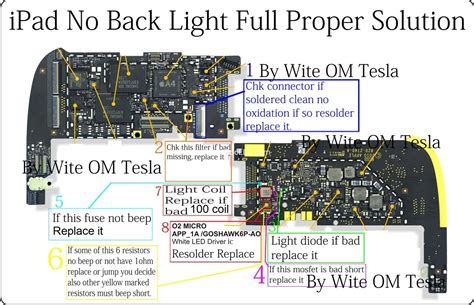 complete full ipad  backlight repair set ipad  backlight filter