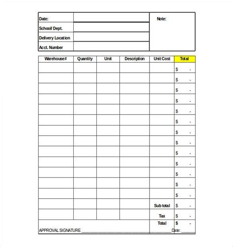 pin inventory template