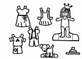 Coloring Dress Doll Pages Games sketch template