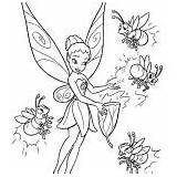 Firefly Coloring Jar Tinkerbell Four sketch template