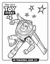 Toy Coloring Story Pages Buzz Movie Kids sketch template