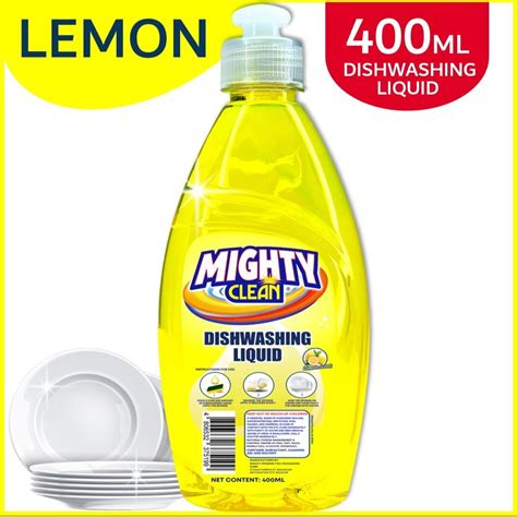 mighty clean dishwashing liquid lemon scent ml