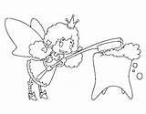 Tooth Fairy Coloring Coloringcrew sketch template