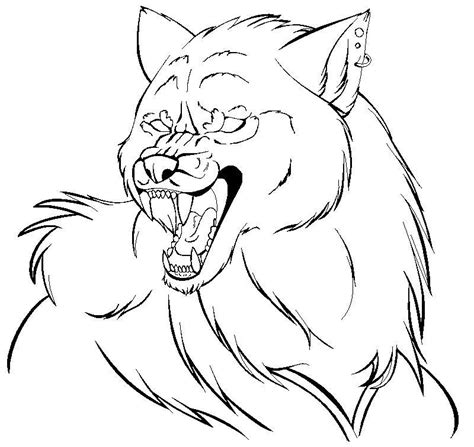 werewolf lineart  demonic pokeyfruit  deviantart