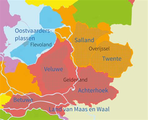 topografie groep  nederland gebieden leer de gebieden en regios  oost nederland