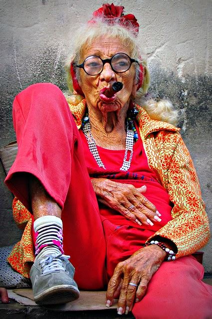 Old Cuban Lady With Cigar Flickr Photo Sharing