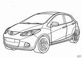 Mazda sketch template