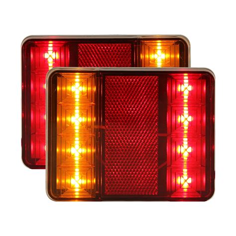 buy pcs  led car truck rear tail light warning lights dcv waterproof rear