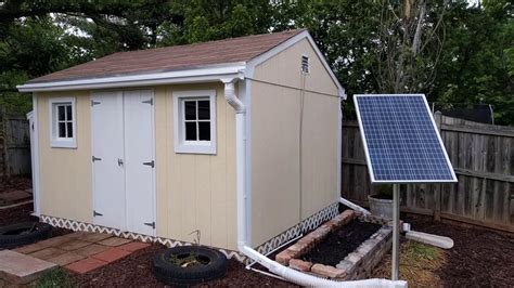 solar power tool shed set up best solar panel system