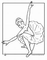 Ballet Coloring Pages Slippers Getcolorings sketch template