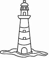 Faros Faro Lighthouse Leuchtturm Phare Niños Zeichnung Aprende Fichas Einfach sketch template