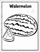 Watermelon Tracing Kindergarten Englishbix sketch template