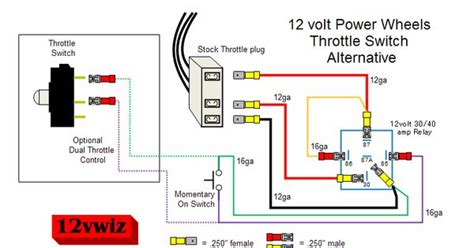 great discussion  modified power wheels  diagram  making switch  throttle