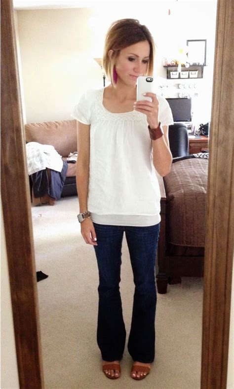 Everyday Style White Tee And Jeans One Little Momma