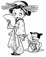 Coloring Pages Chinese Betty Boop sketch template