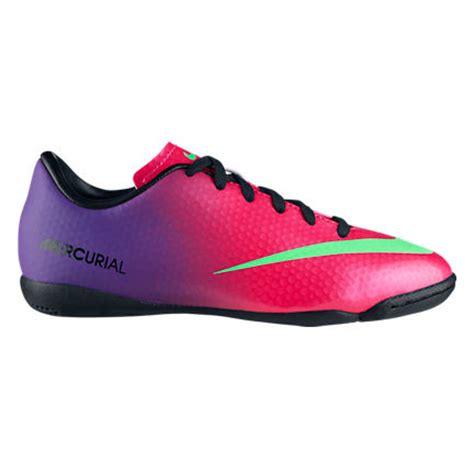 nike youth mercurial victory iv indoor soccer shoes fireberry  soccerevolution