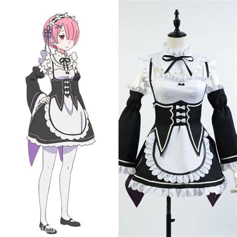 rezero re life in a different world from zero rem ram cosplay costume