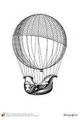 Jules Ballon Semaines Verne Montgolfiere sketch template