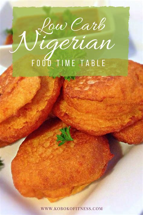 carb nigerian food time table