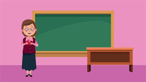 Female Teacher Character Animation With Stock Motion Graphics Sbv