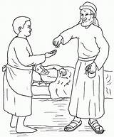 Samaritan Good Samaritain Printable Parabole Biblenfant Parable Svg Soigne Insertion Compassion sketch template