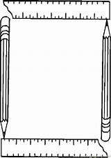 Borders Border Ruler Colouring Visiter Cadre Cadres sketch template