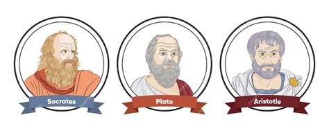 premium vector greek philosophers  athens socrates plato