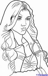 Vampire Diaries Coloring Pierce Katherine Pages Draw Drawing Step Woman Sketch Sheets Books Printable Choose Board sketch template