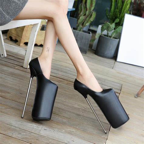 extreme high heel 30cm platform court shoes metal stiletto pump uk3 10