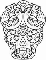 Mandalas Calaveras Bordar Kleurplaten Bordado Calavera Mexicanas Doodshoofd Muertos Skulls Mexicano Stoner Volwassenen Patrones Calacas Uitprinten Downloaden Kleurplaat Seredipity sketch template