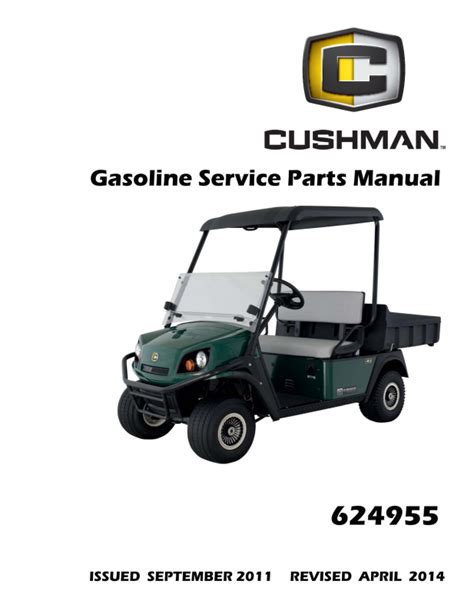 cushman hauler  parts manual