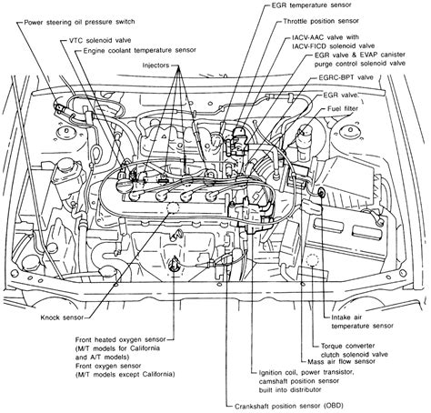 nissan sentra  engine diagram   image  wiring diagram