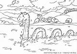 Ness Loch Coloring Nessie Lago Activityvillage Monstruo Lochness Monstre Vuelta Gemt sketch template