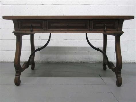 spanish desk  iron stretcher  sale  stdibs