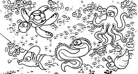 underwater fish coloring pages  coloring page
