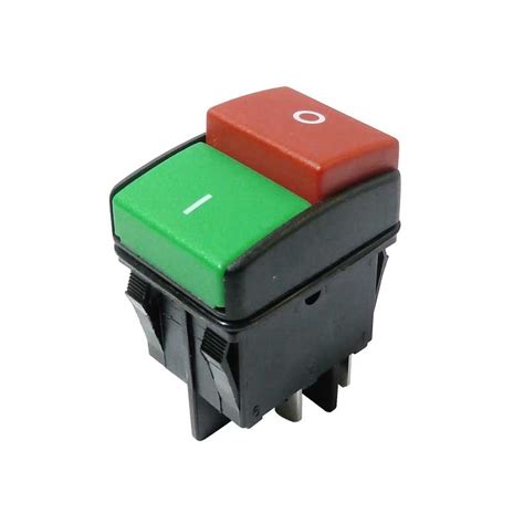 dpst start stop push button switch red green buttons