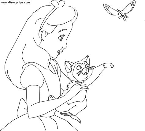 alice  wonderland coloring book pages alice  wonderland coloring