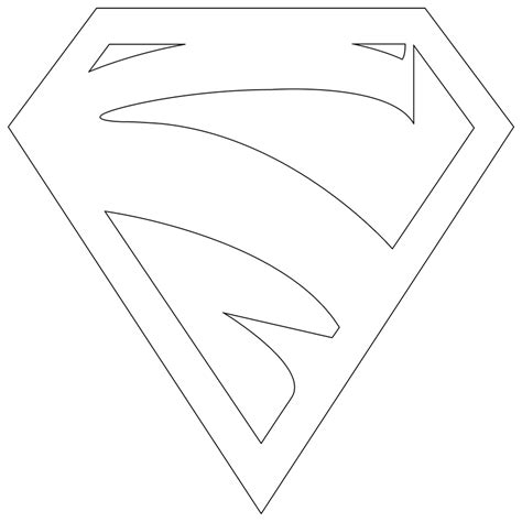 supergirl logo outline   droy  deviantart