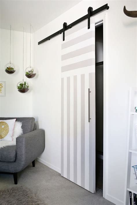 sliding door solution  small spaces  beautiful mess