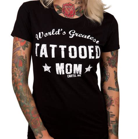 Worlds Greatest Tattooed Mom Womens T Shirt – Cartel Ink