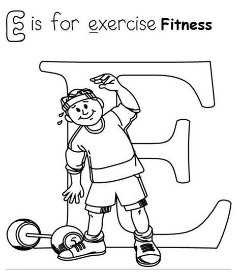 fitness coloring pages  children  stir  motivation